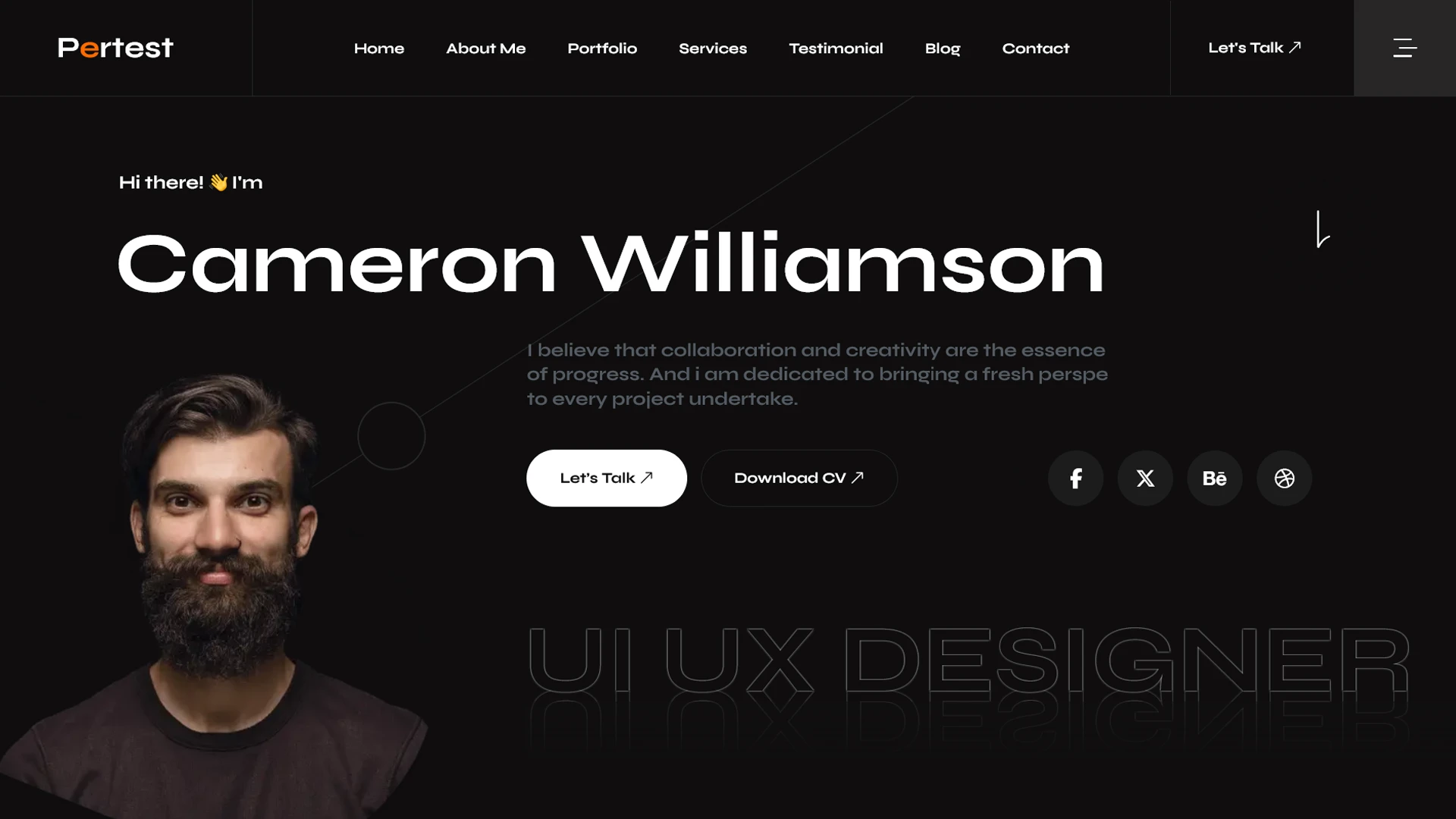 Textio - Personal Portfolio React Template