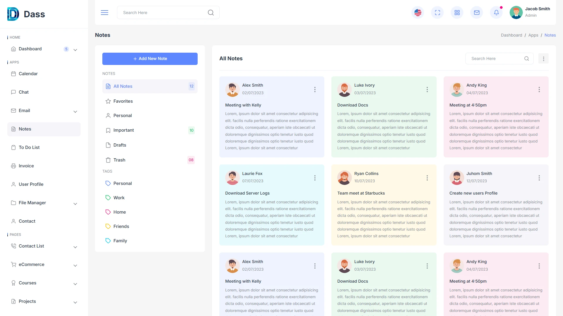 Dass - Bootstrap Admin Dashboard HTML Template with RTL Support