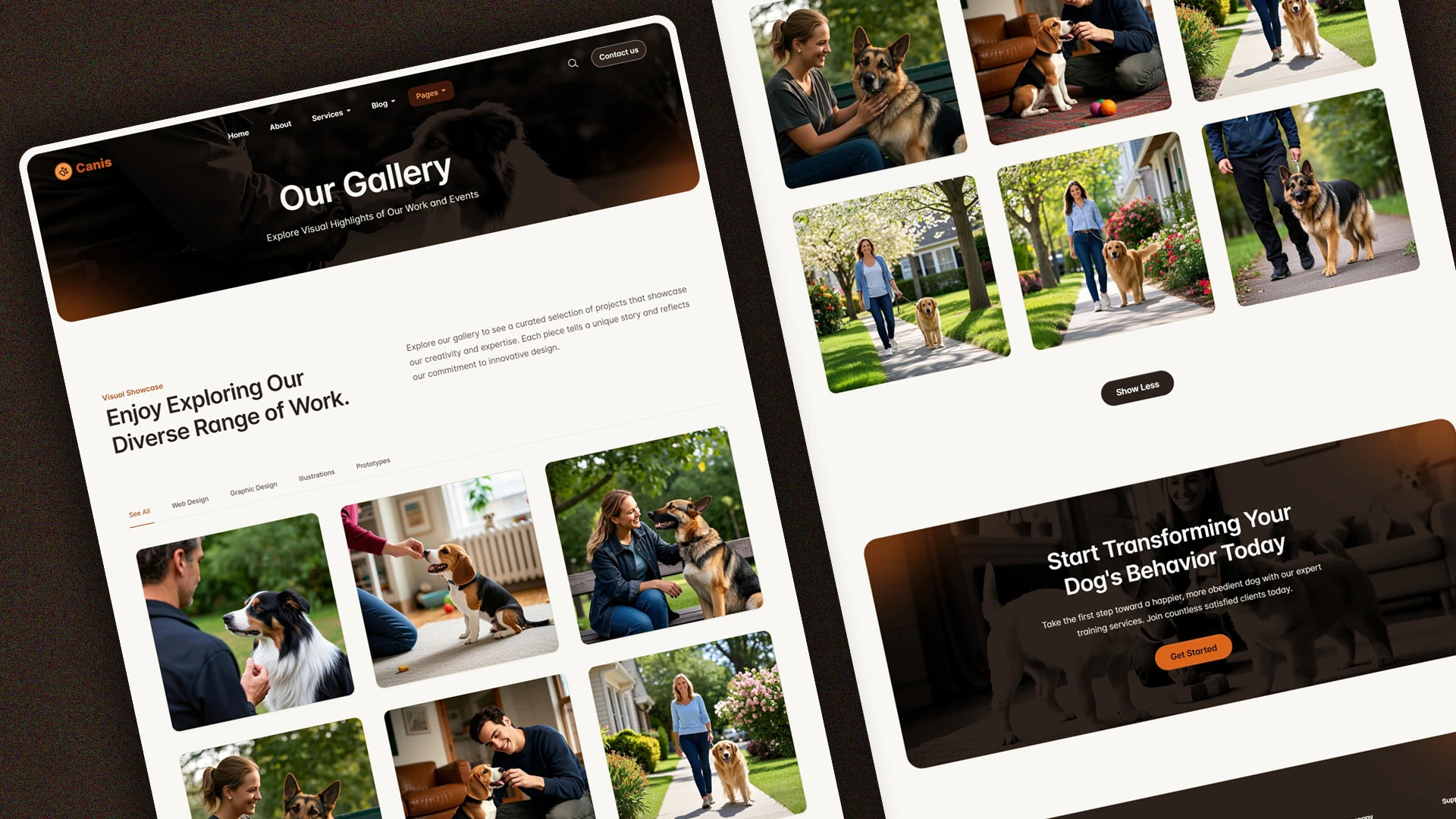 Canis - Professional Dog Training Services HTML Website Template
