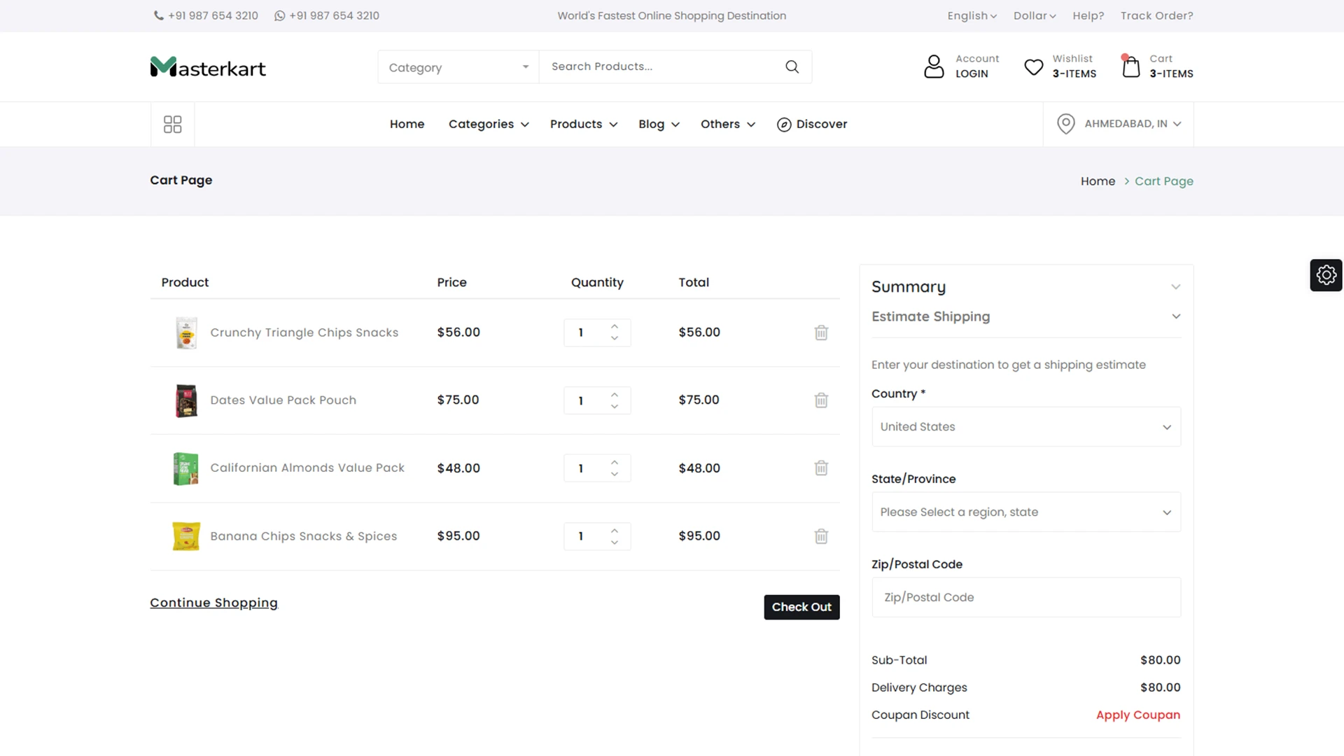Masterkart - eCommerce Bootstrap + Tailwind CSS Template