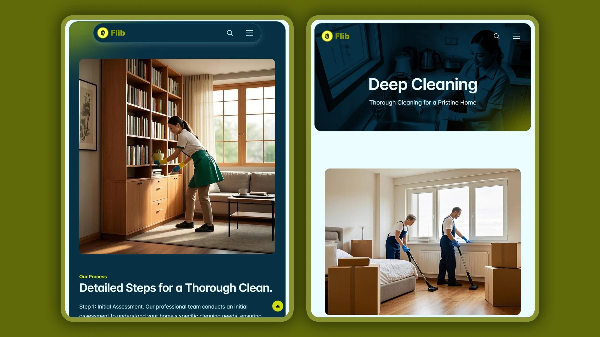 Flib - HTML Website Template For Premium Home Cleaning Services