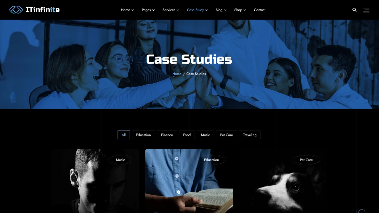 IT Infinite - IT Solutions and Services Elementor WordPress Theme