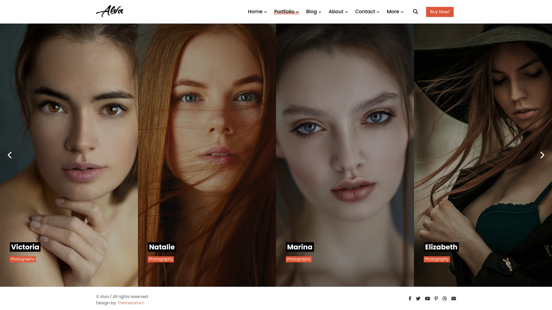 Alva - Creative Portfolio Showcase HTML Website Template