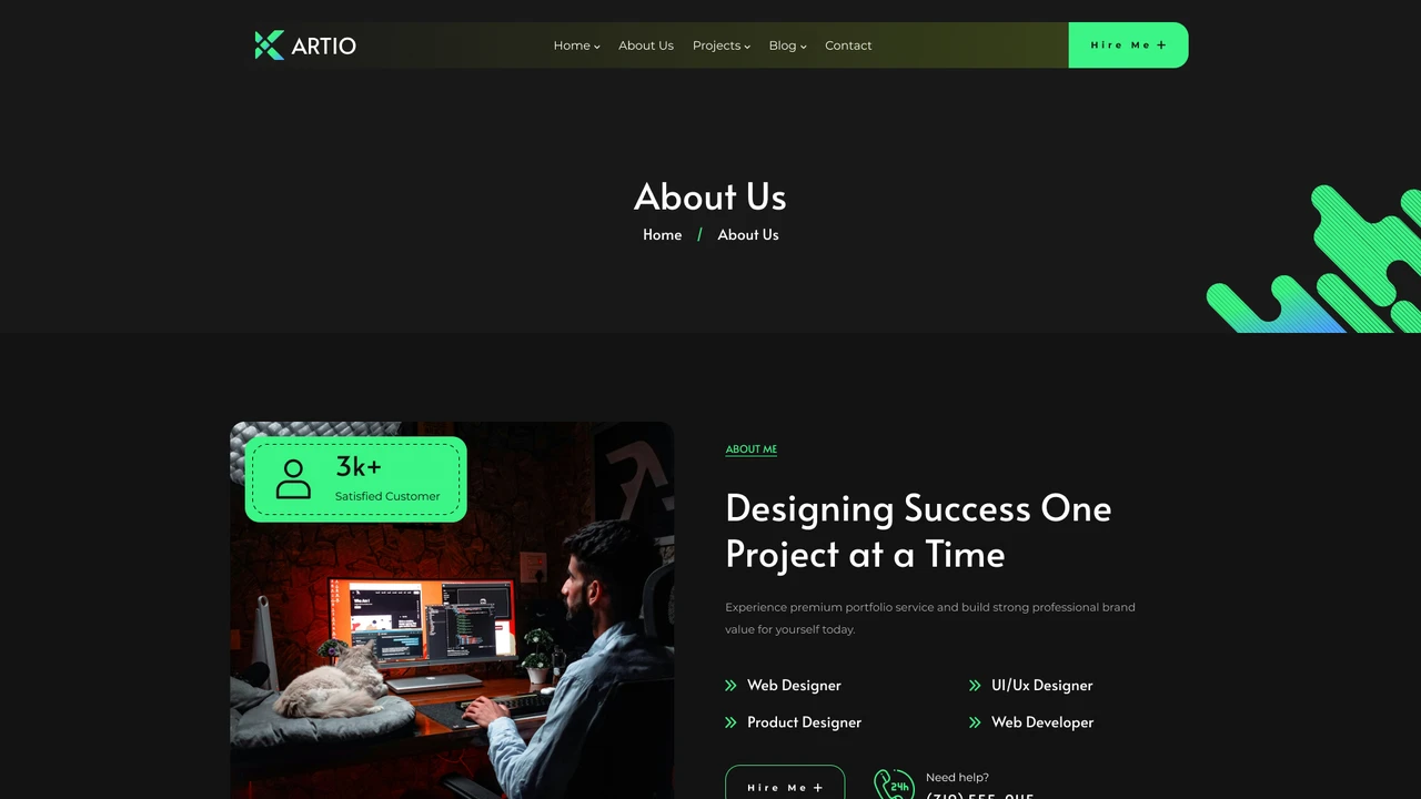 ARTIO - Personal Portfolio Figma Template