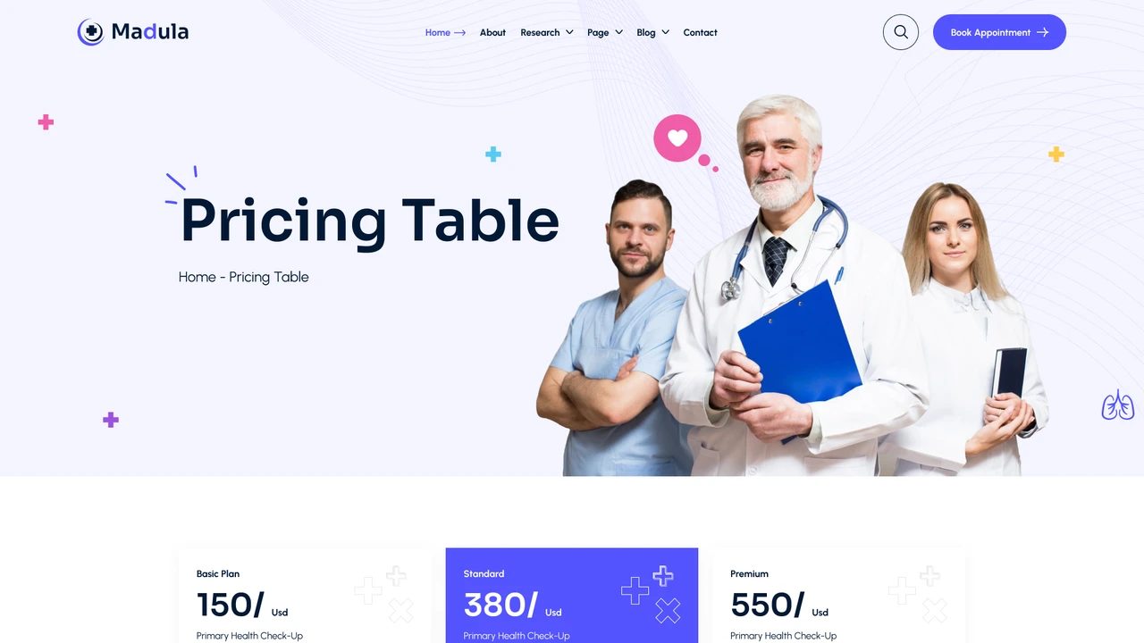 Madula - Health & Medical Figma Template