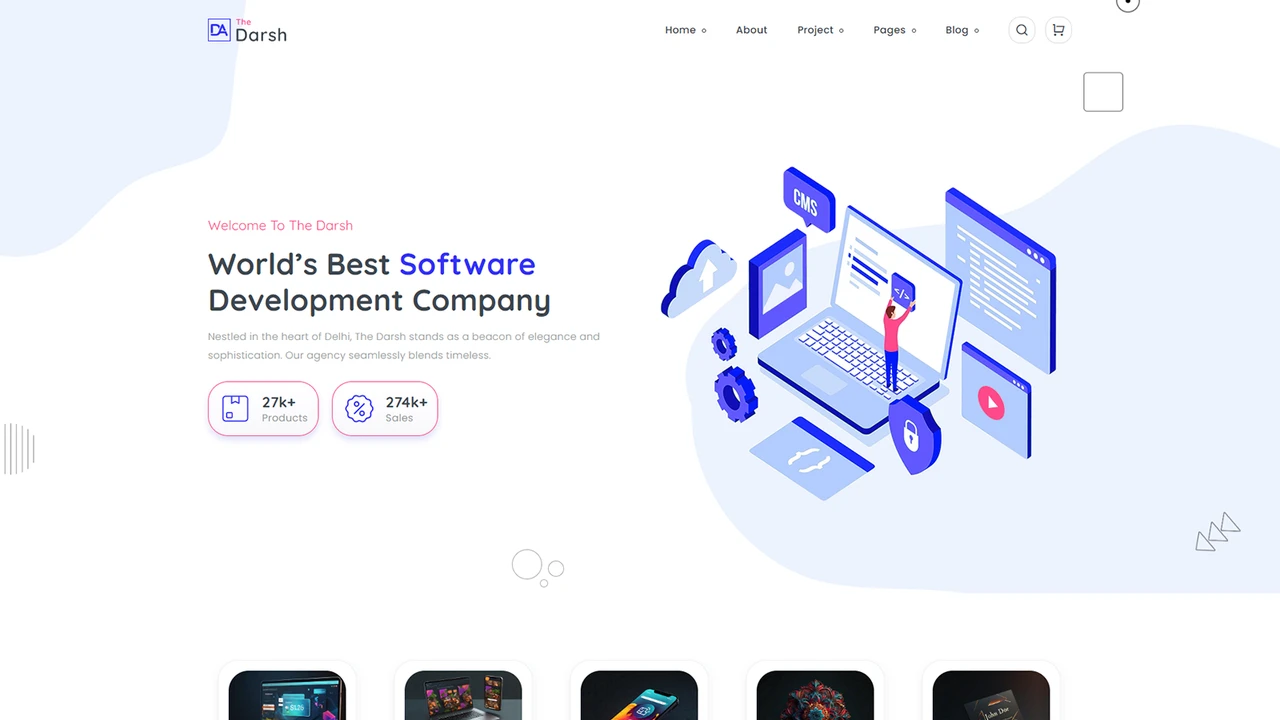 The Darsh - Agency + App Landing + Portfolio + Coming Soon HTML Template