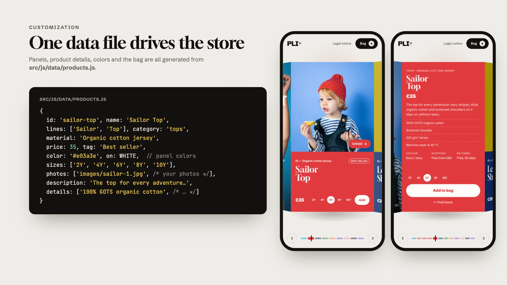 Leporello - Fold-Out Bootstrap E-commerce Template for Small Shops (Screenshot 14 of 18)