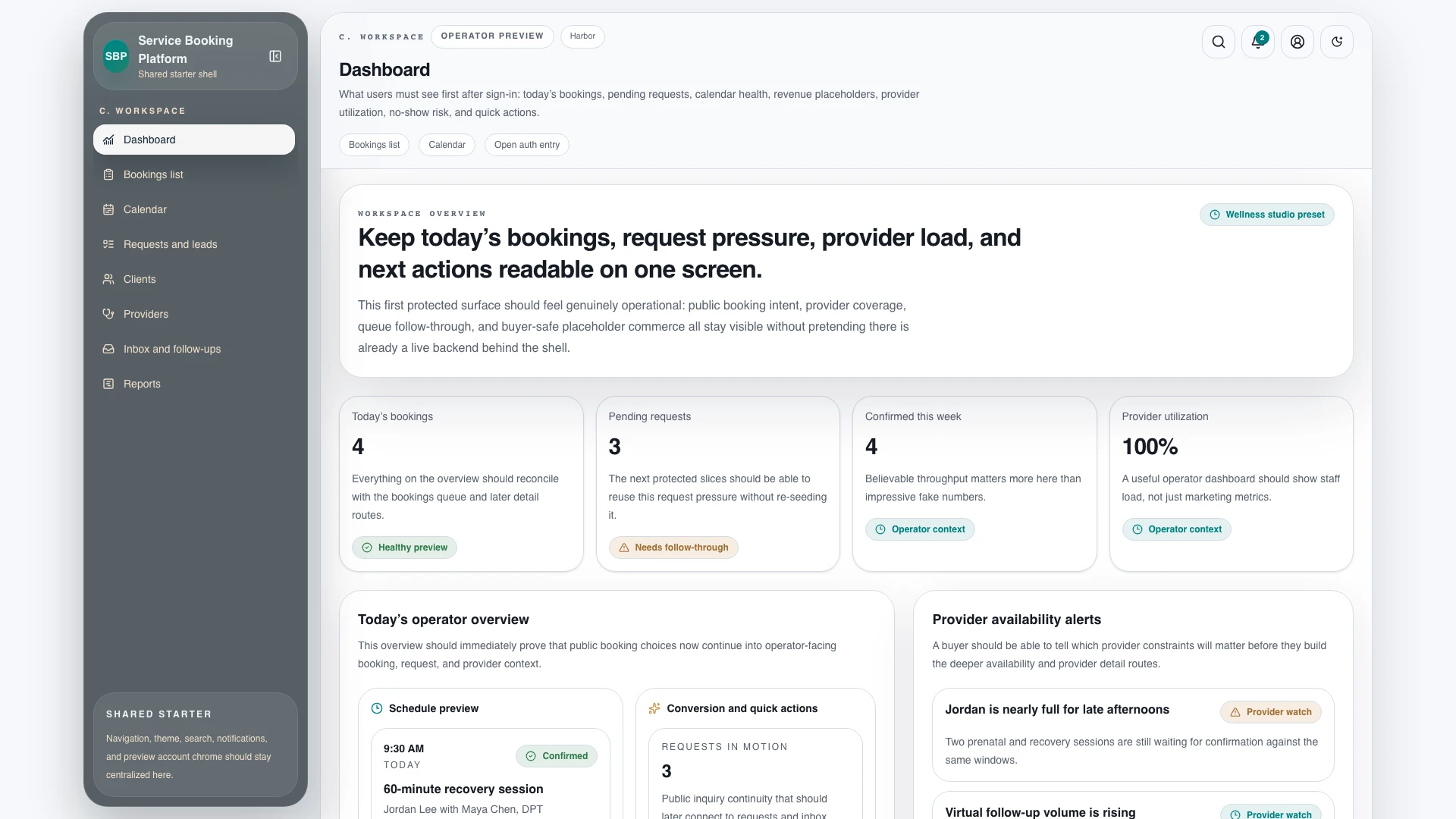 ServiceFlow - Service Booking Platform, CRM & Admin Template