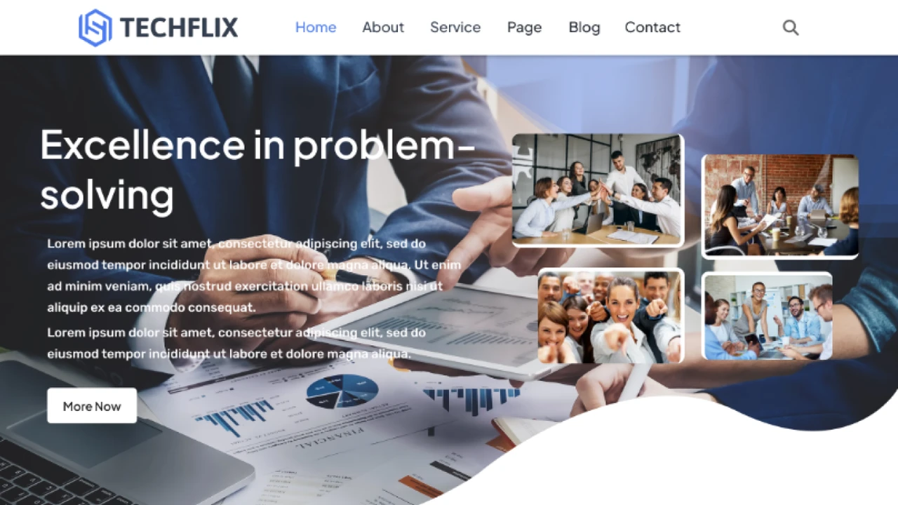 TechFlix - Figma Template for Businesses and Startups UI Kit