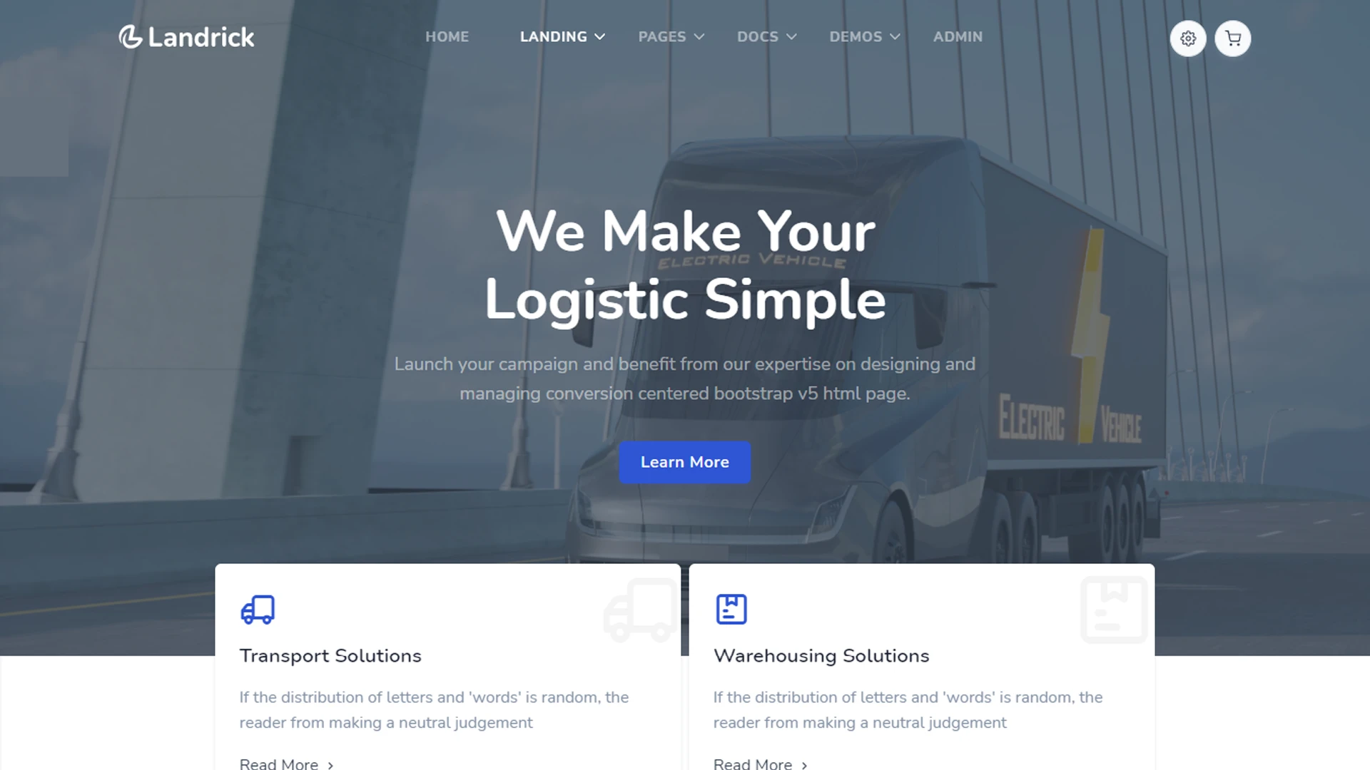 Landrick - App, Saas & Software Landing & Admin Dashboard Bootstrap 5 Template