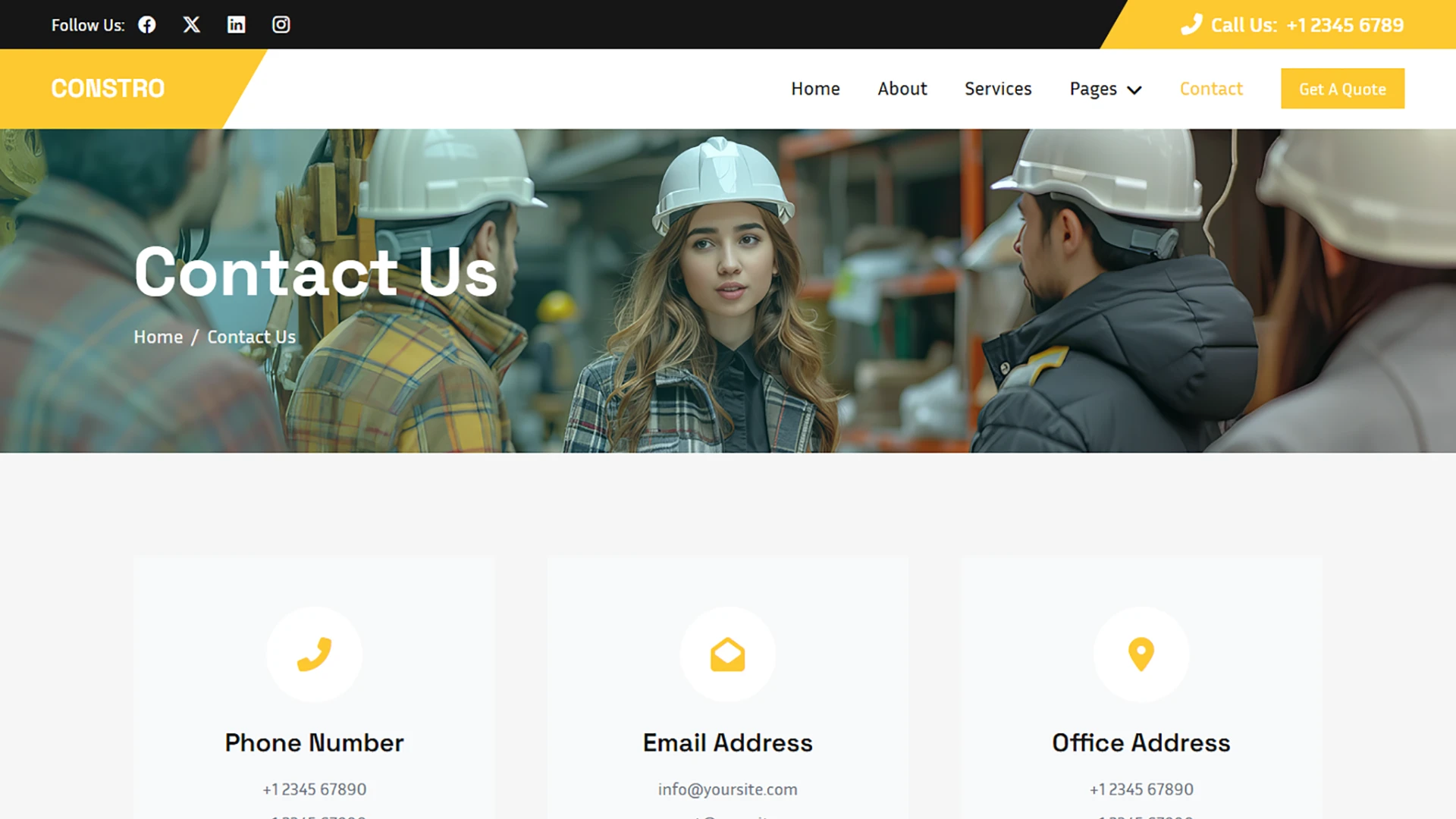 Constro - Construction & Industrial HTML Template