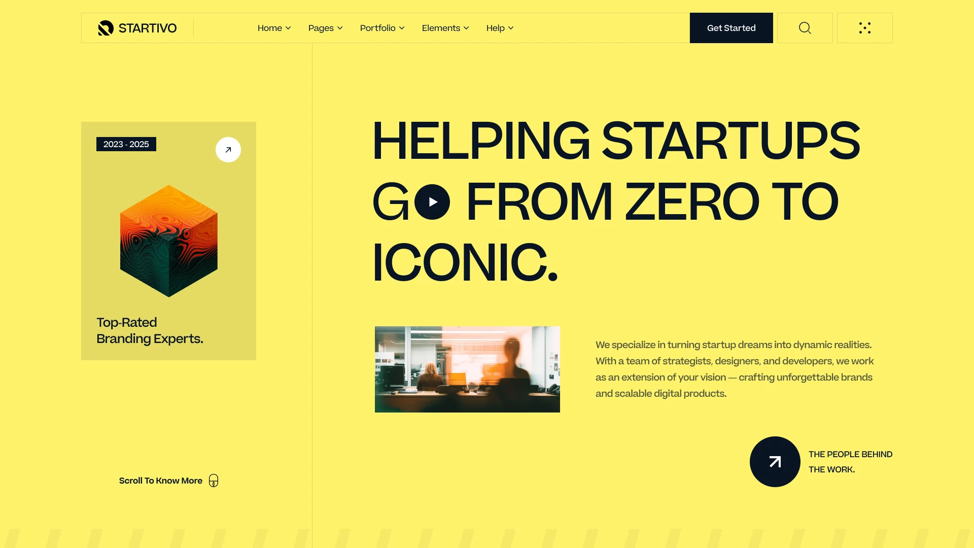 Startivo - Startup Agency & Venture Studio Figma Template (Screenshot 1 of 1)