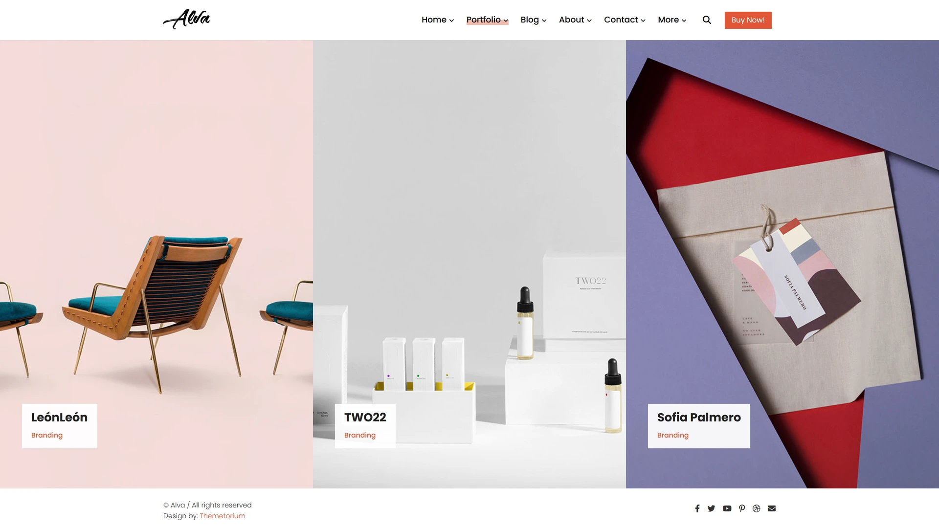 Alva - Creative Portfolio Showcase HTML Website Template