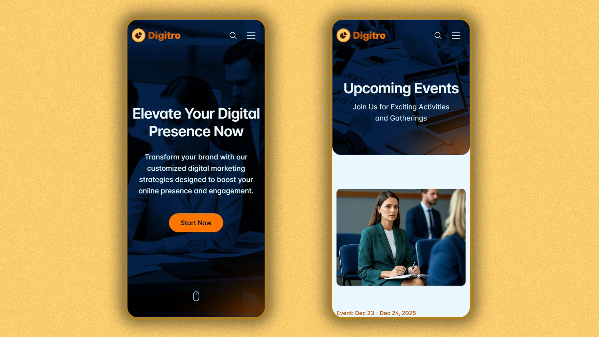 Digitro - Cutting-Edge Digital Marketing Agency HTML Website Template
