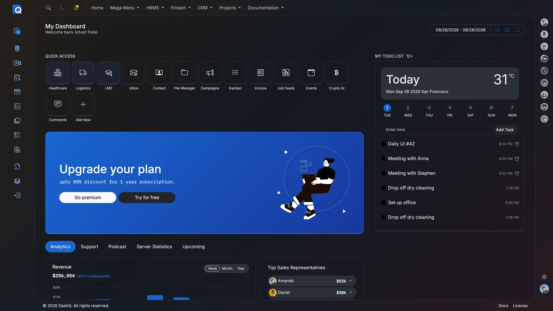 DashQ - Multipurpose Bootstrap HTML Admin Dashboard Template