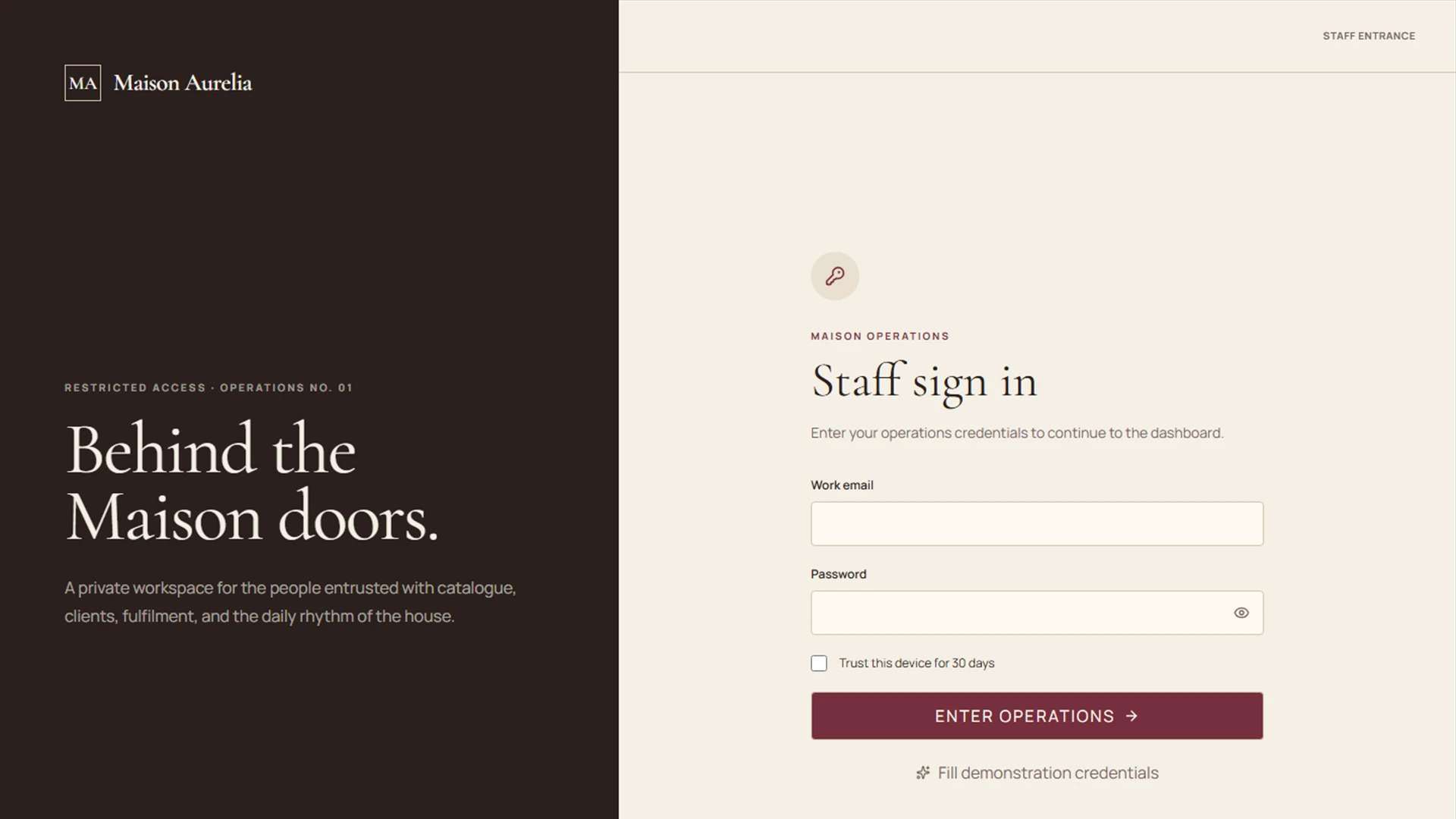 Maison Aurelia - Vintage Next.js eCommerce Platform Template