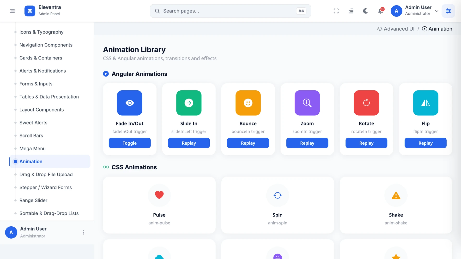 Eleventra - Angular 21 Admin Dashboard Template + UI Kit + 90+ Pages
