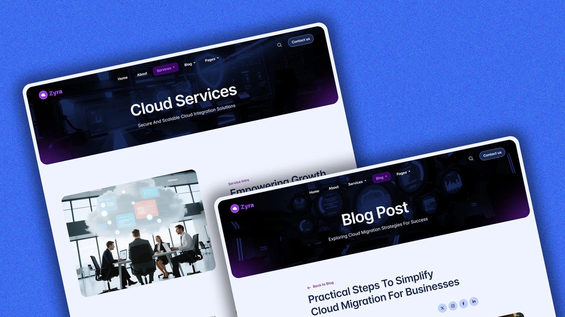 Zyra - Multipurpose IT Solutions & Business Services HTML Website Template