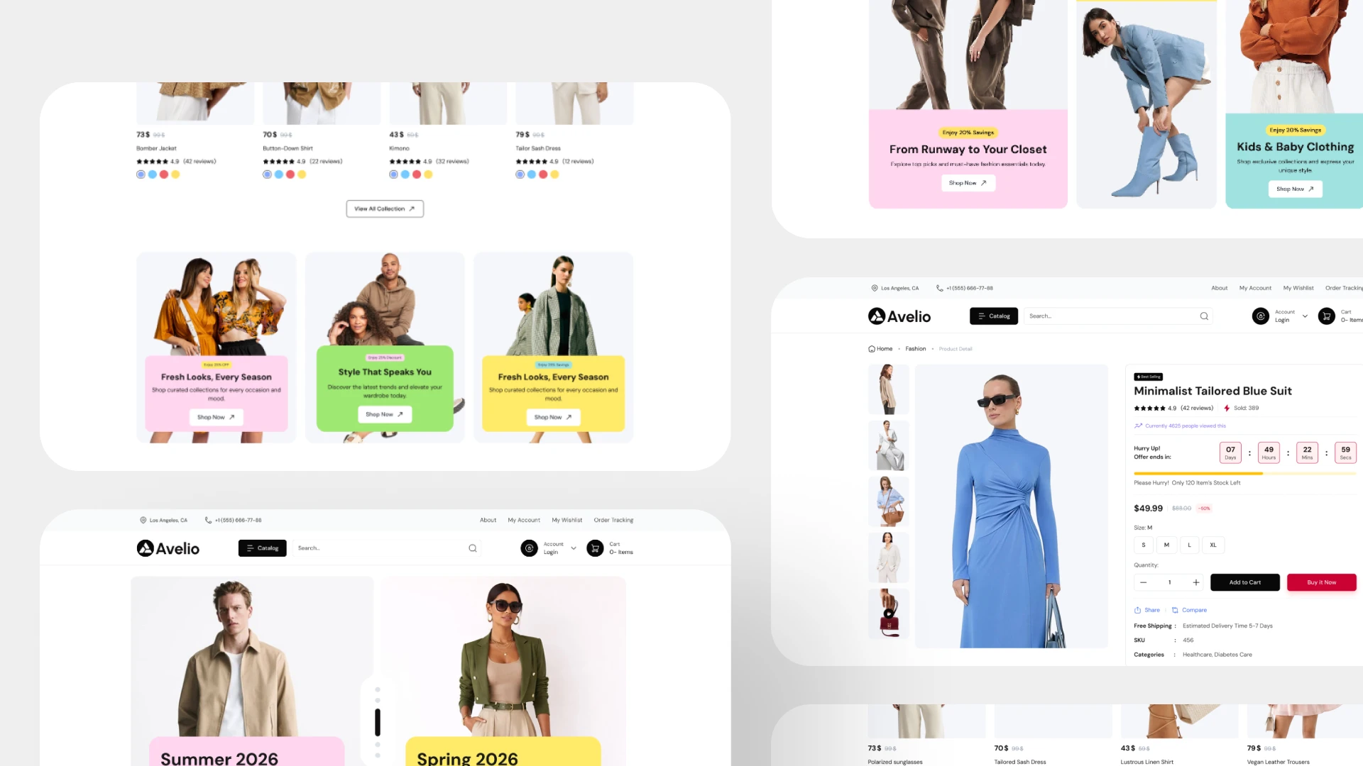Avelio - Multipurpose eCommerce Figma UI Kit