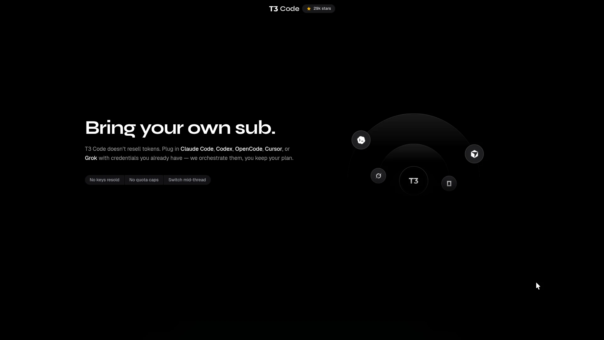 T3Codes - Modern AI Animated Sass Landing Page with Scroll Animations (Screenshot 2 of 3)