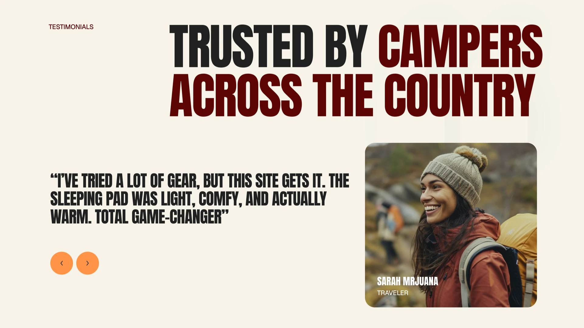 Camp - Outdoor Gear Shop & Camping Trips HTML eCommerce Template