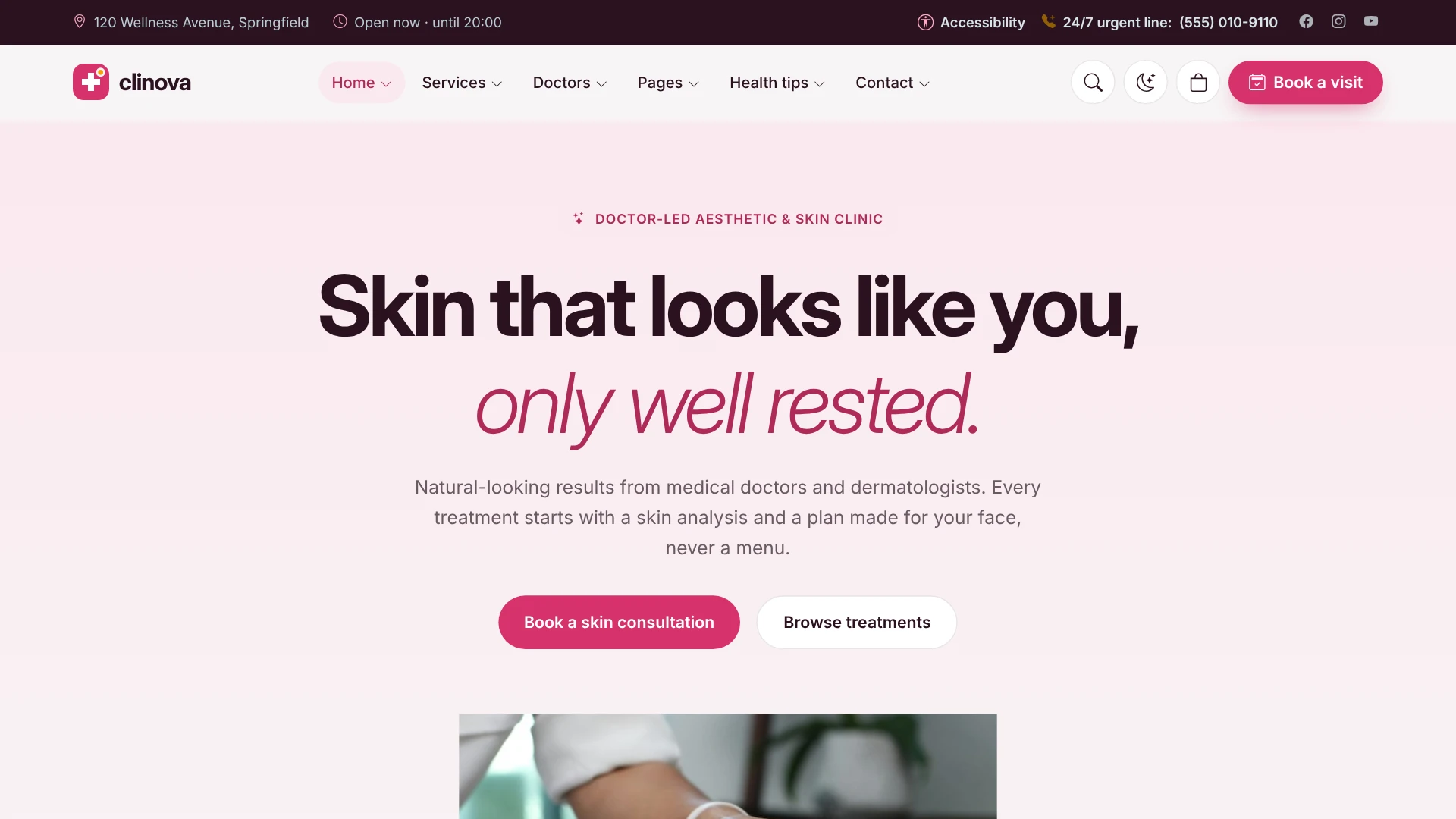 Clinova - Medical Clinic & Healthcare WordPress Theme
