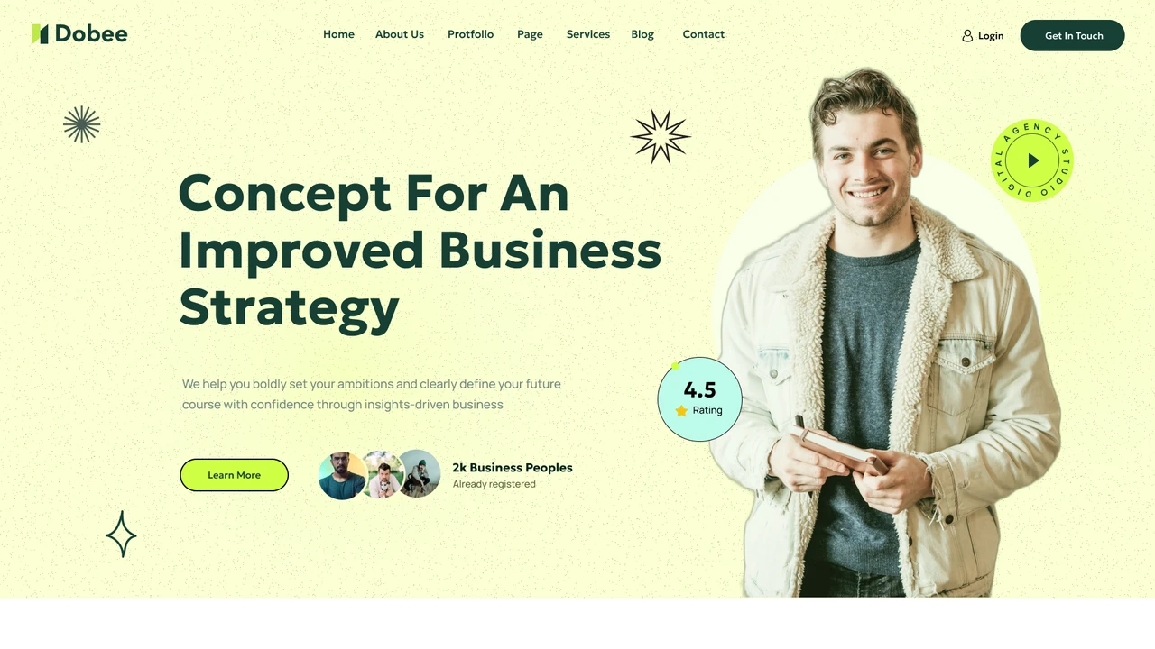 Dobee - Business Consulting Figma Template