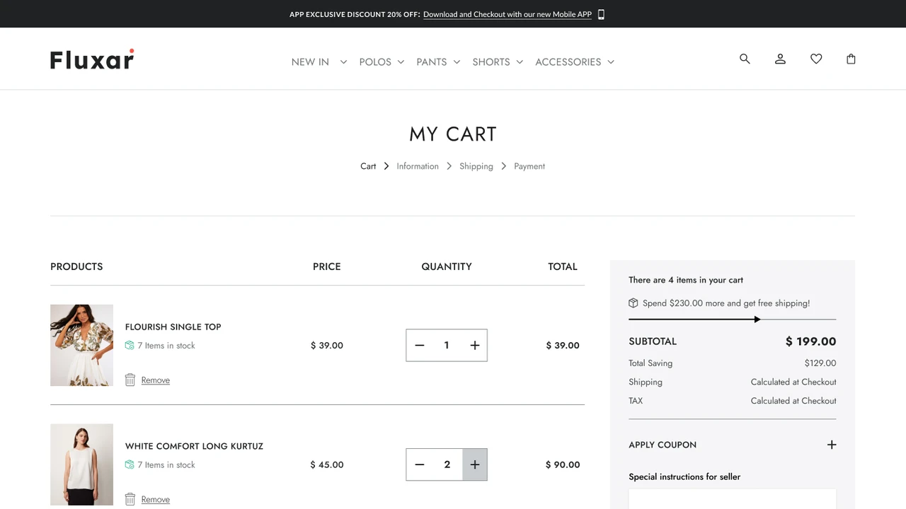 Fluxar - eCommerce Figma Template