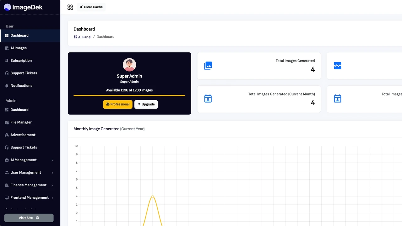 ImageDek - Image Generator Assistant as SaaS
