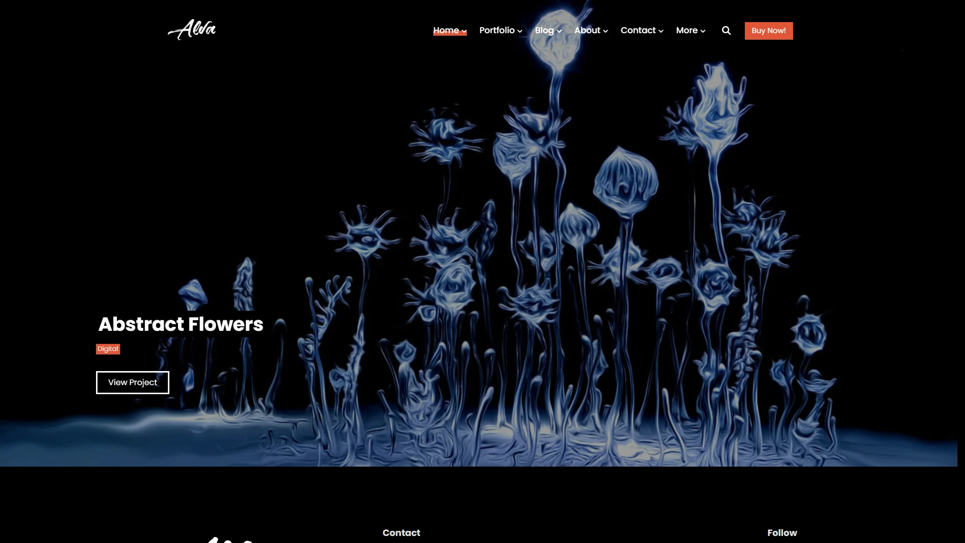 Alva - Creative Portfolio Showcase HTML Website Template