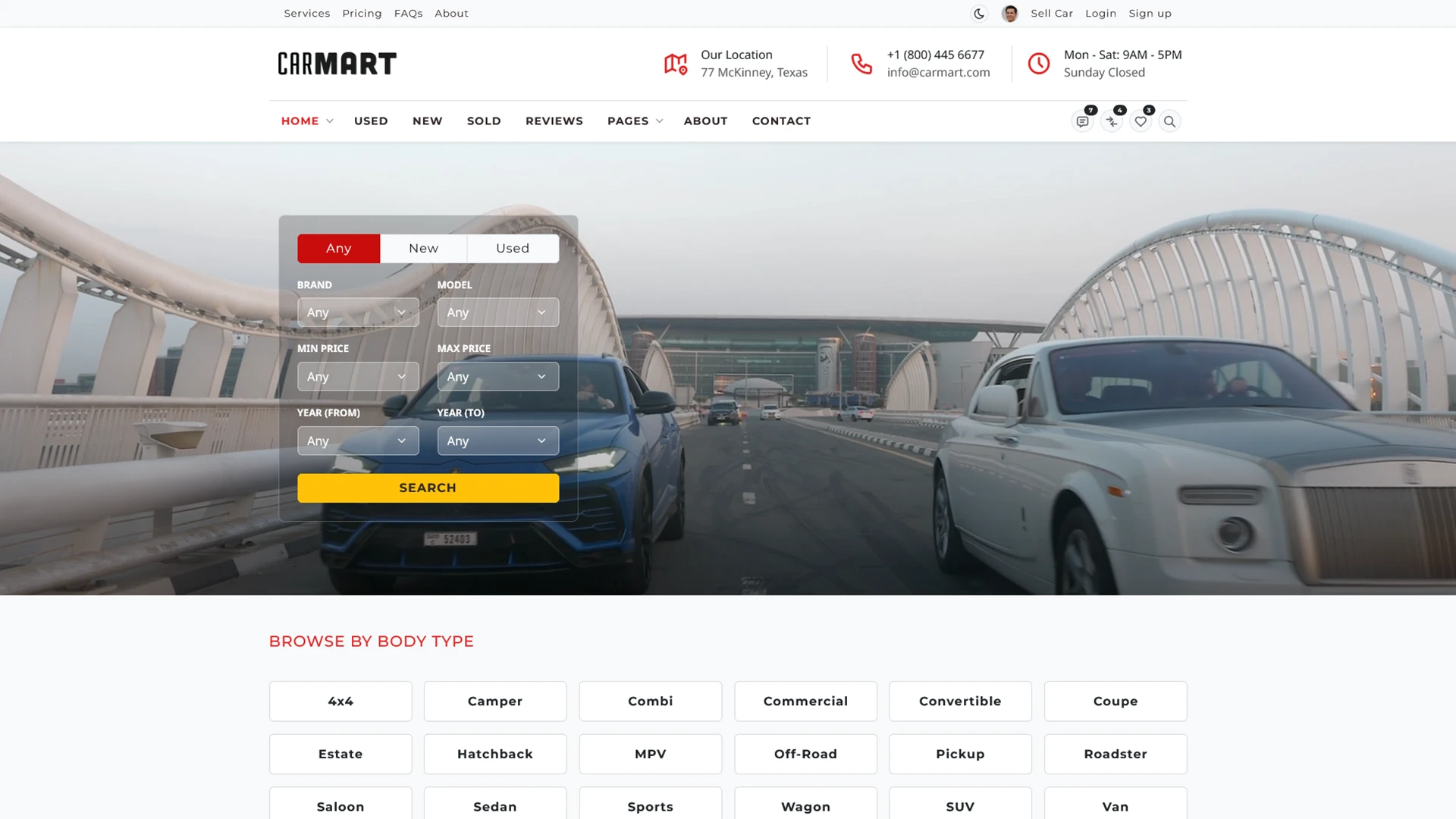 CarMart - Automotive Car Dealership WordPress Theme