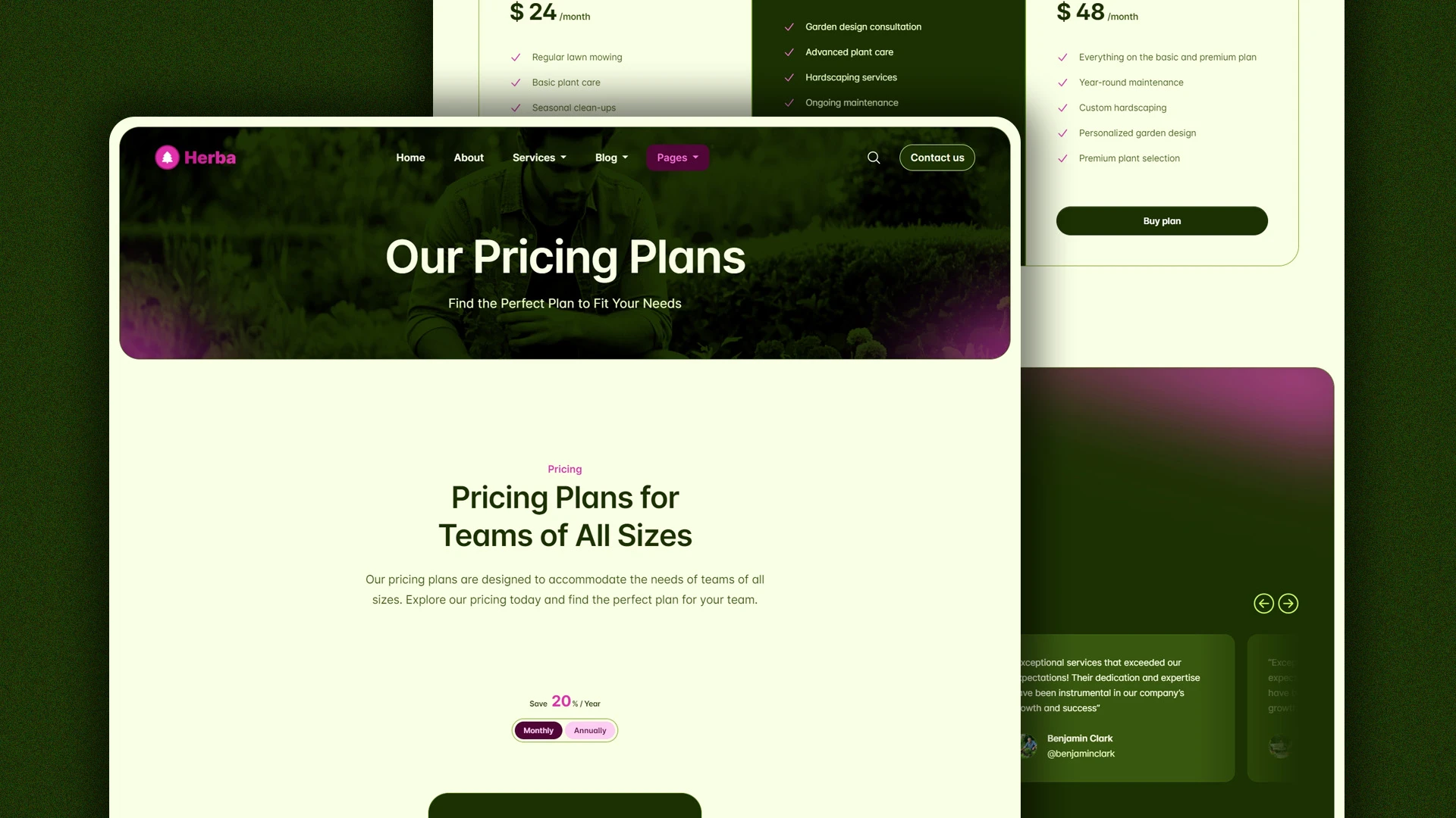 Herba - Innovative Landscaping and Green Spaces HTML Website Template