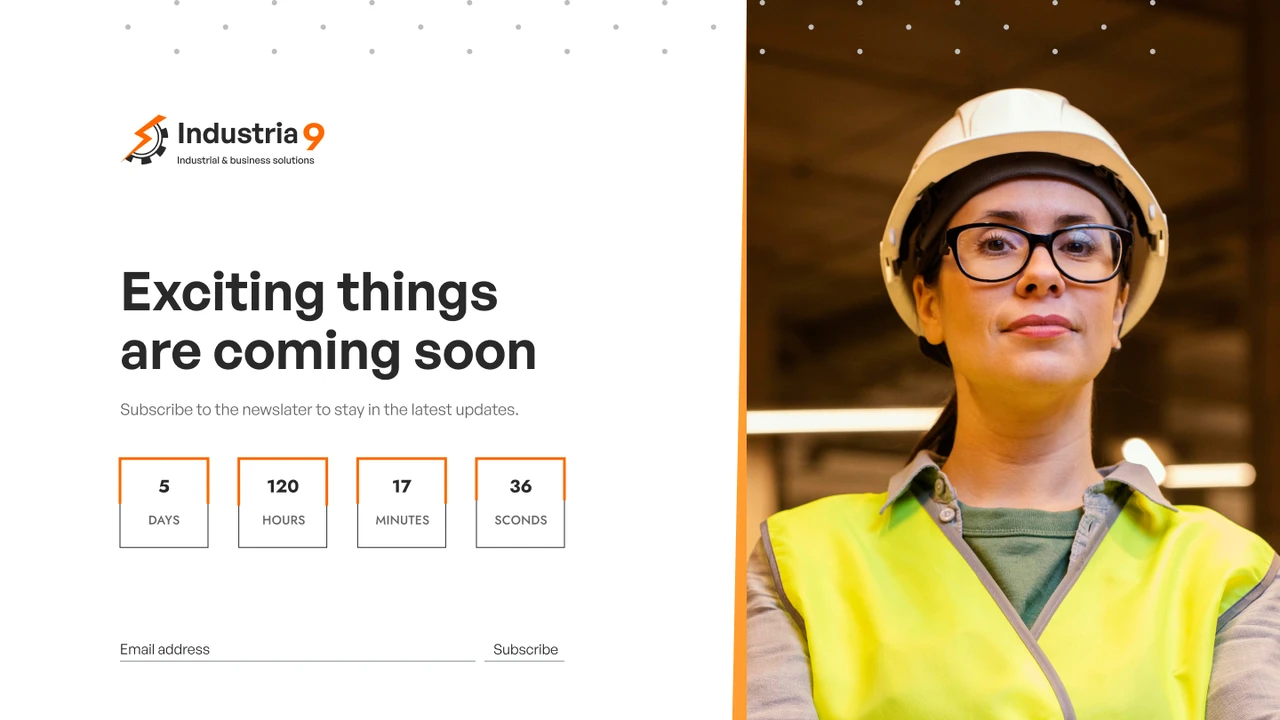 Industria9 - Factory, Industrial, and Building Construction Figma Template