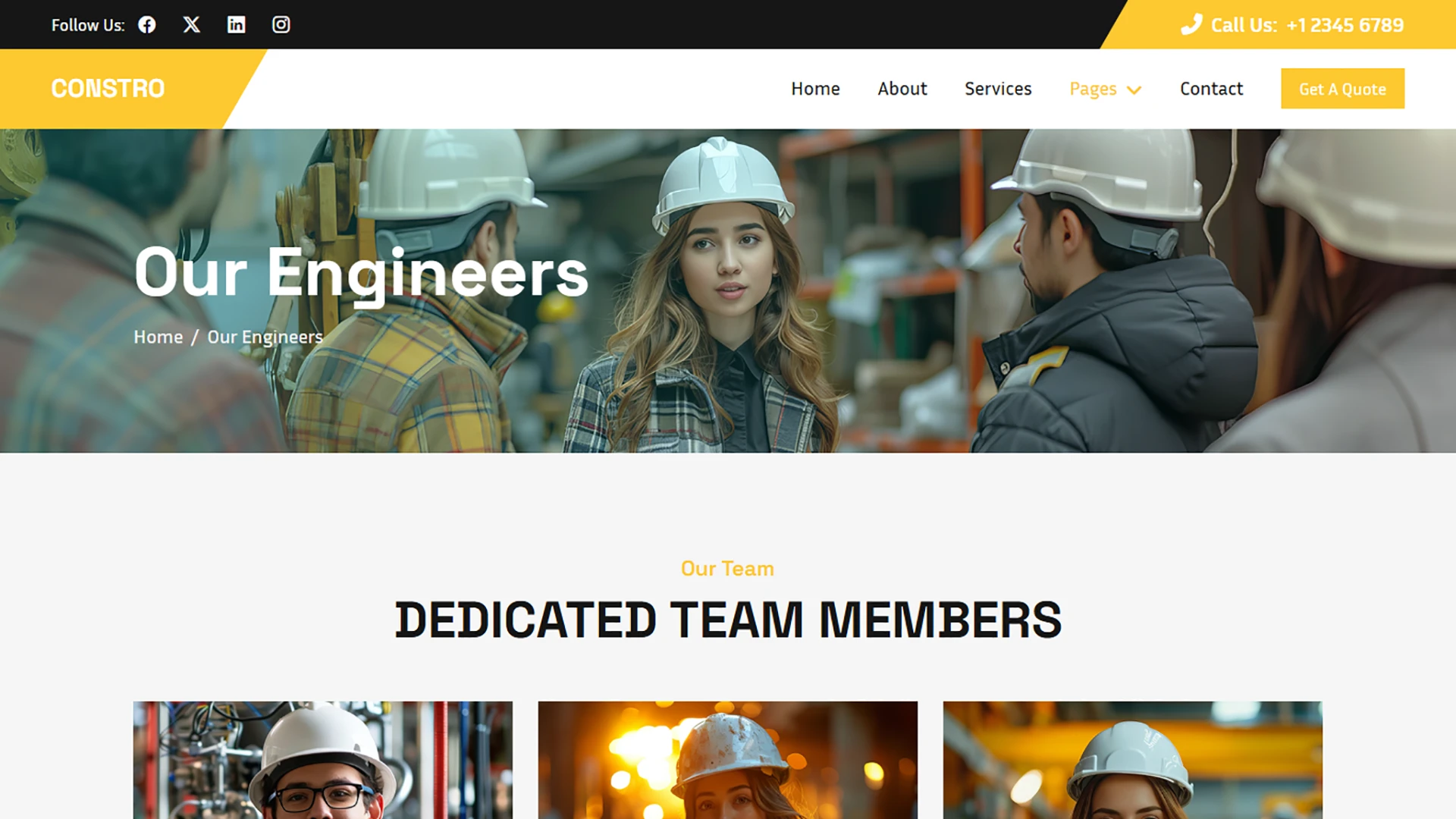 Constro - Construction & Industrial HTML Template