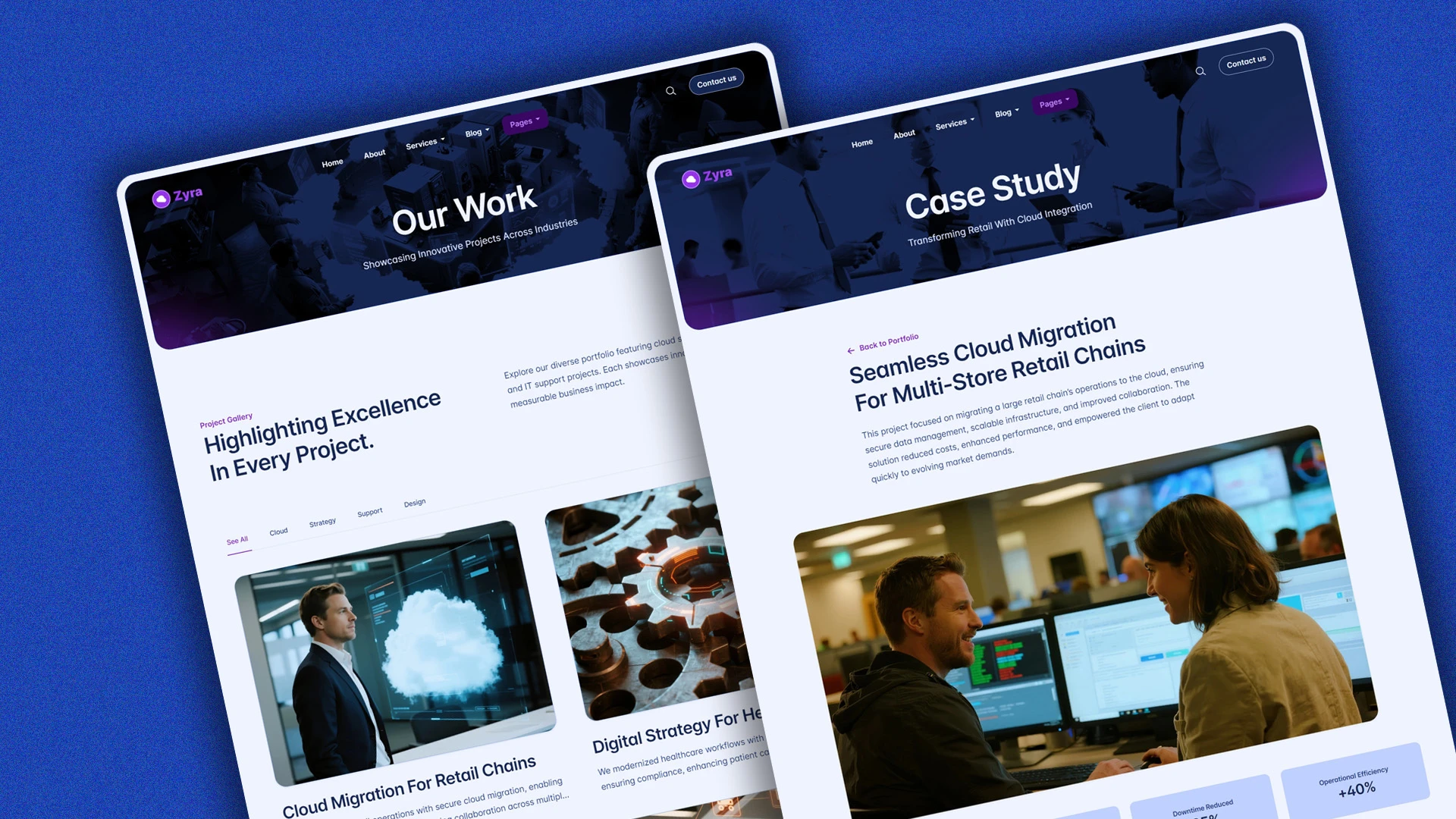 Zyra - Multipurpose IT Solutions & Business Services HTML Website Template