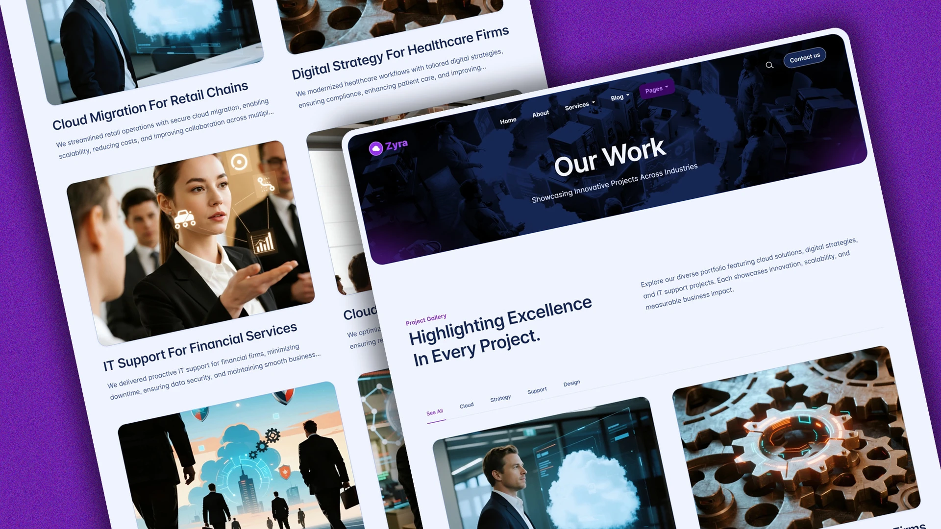 Zyra - Multipurpose IT Solutions & Business Services HTML Website Template