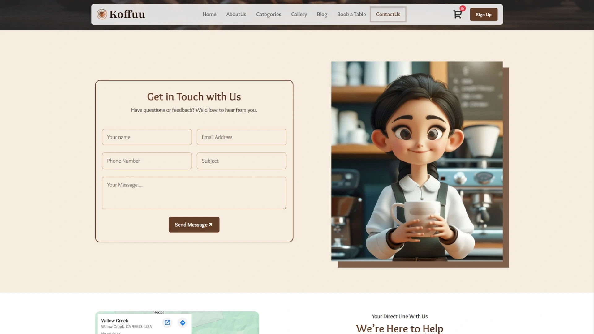 Koffuu - Coffee and Cafe Landing Page HTML Gulp Template