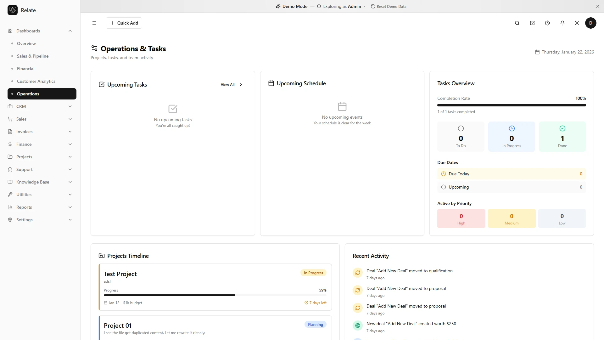 Relate - AI-Powered Complete CRM SaaS Platform
