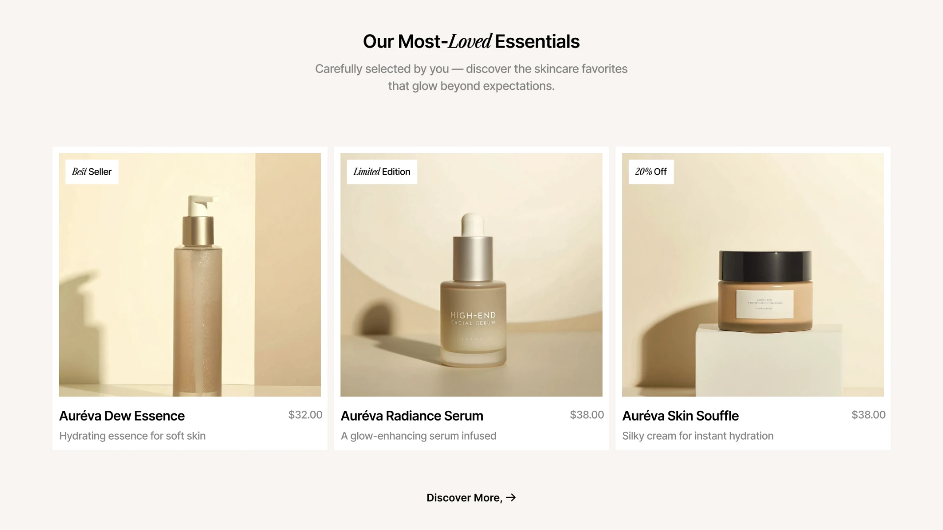 Aureva - Skincare & Beauty Ecommerce HTML Template