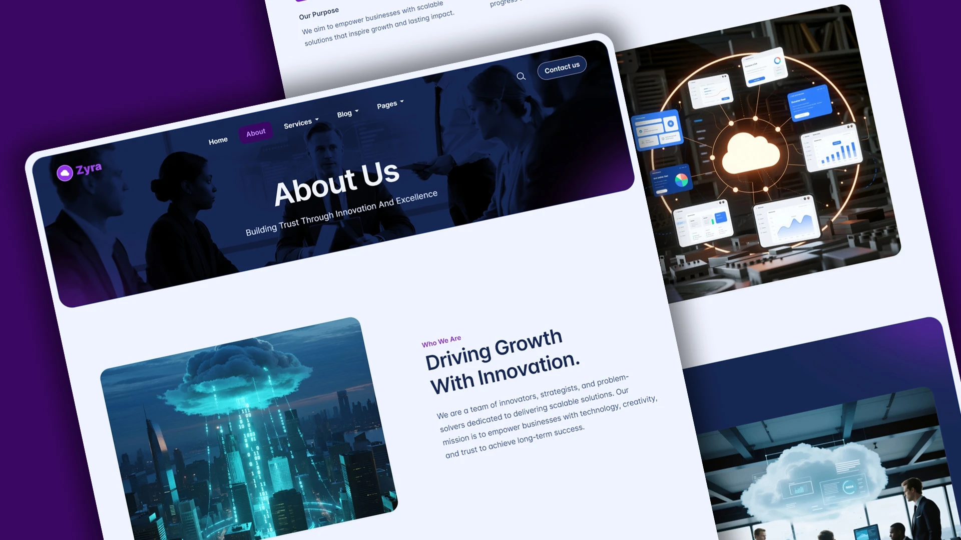 Zyra - Multipurpose IT Solutions & Business Services HTML Website Template