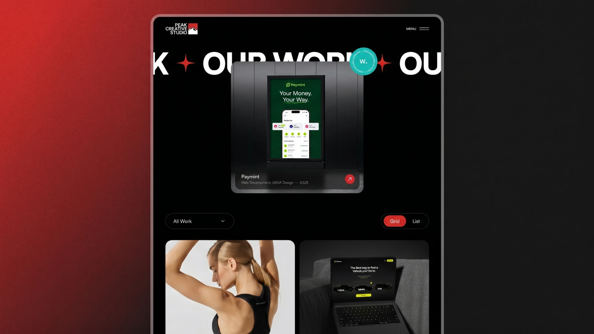 Peak Studio - Dark & Bold Framer Template For Creative Agencies (Screenshot 3 of 3)