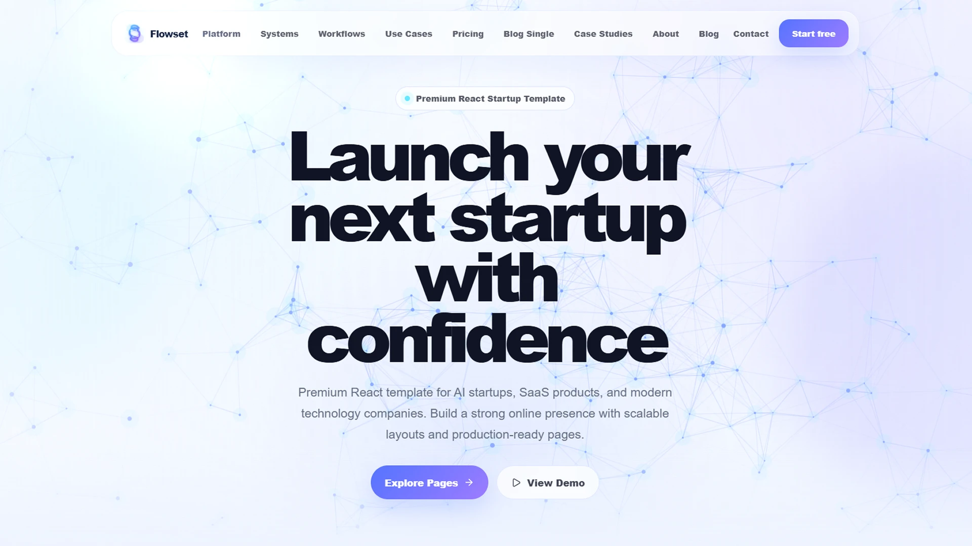 Flowset - Modern SaaS Startup Website Template
