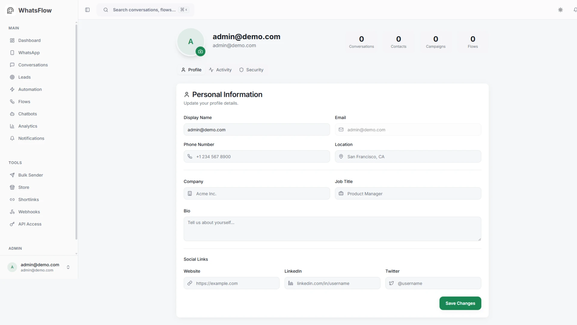 WhatsFlow - WhatsApp Marketing & Automation SaaS Platform
