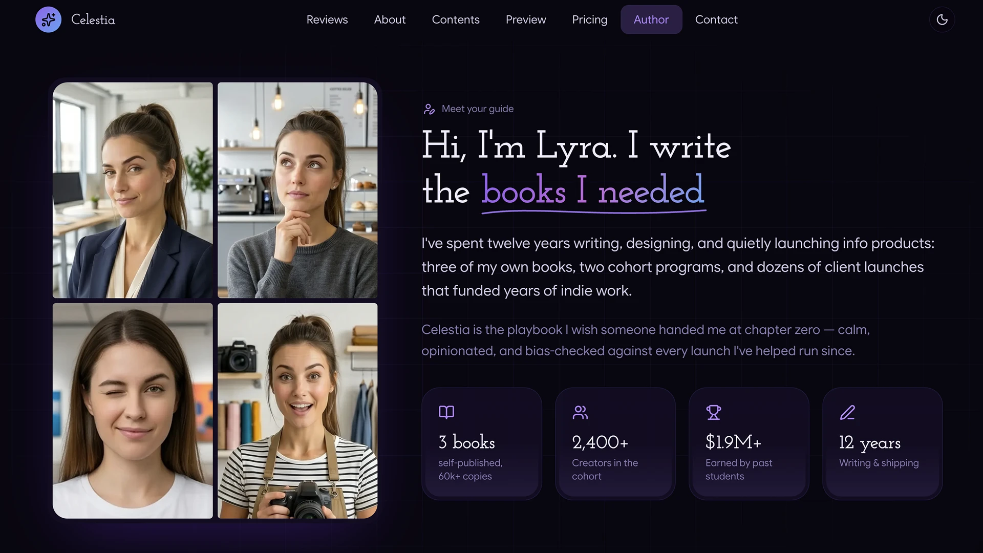 Celestia - Modern Book Launch Template