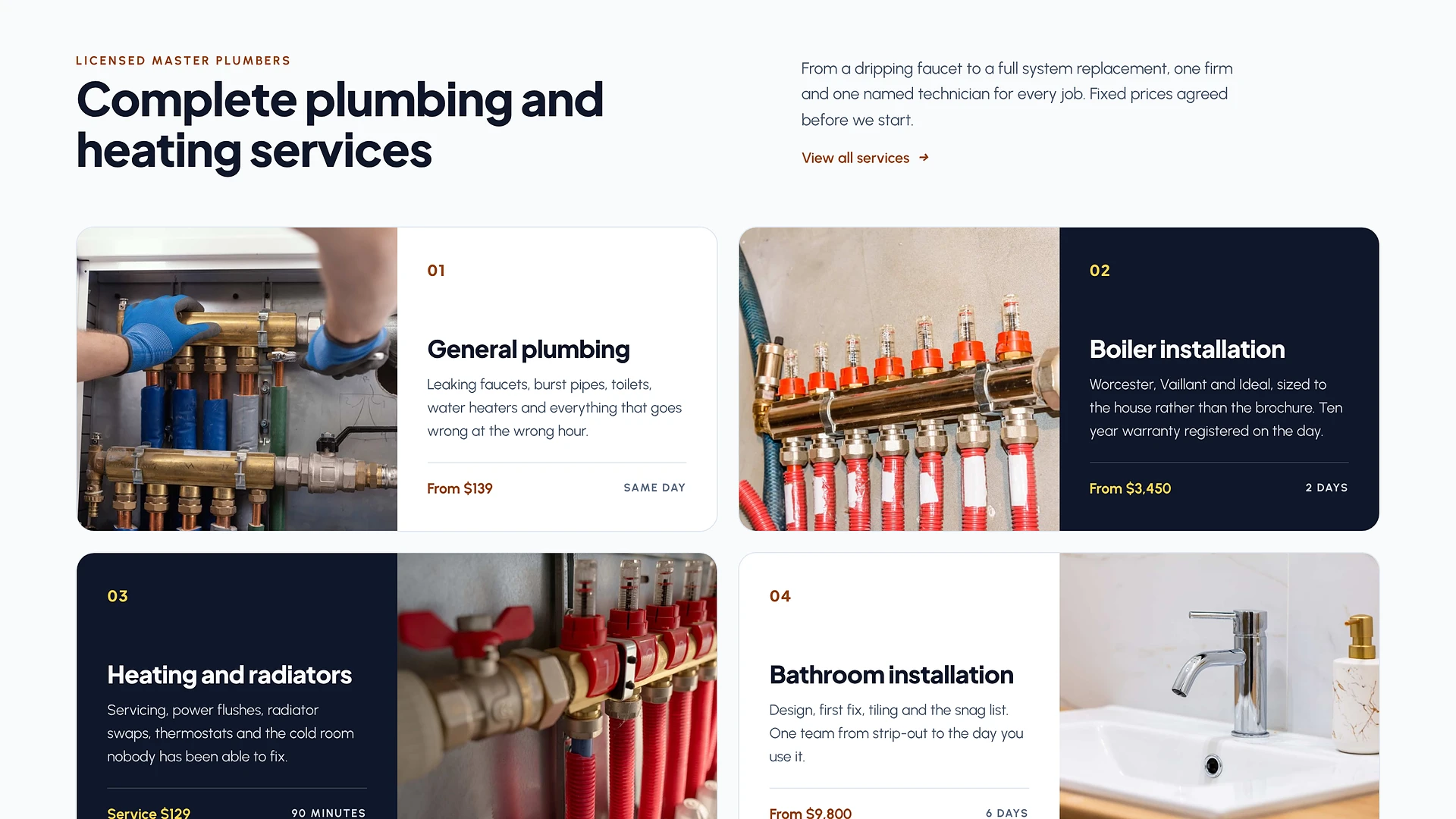 Mainsford - Plumbing & Heating Services HTML Template