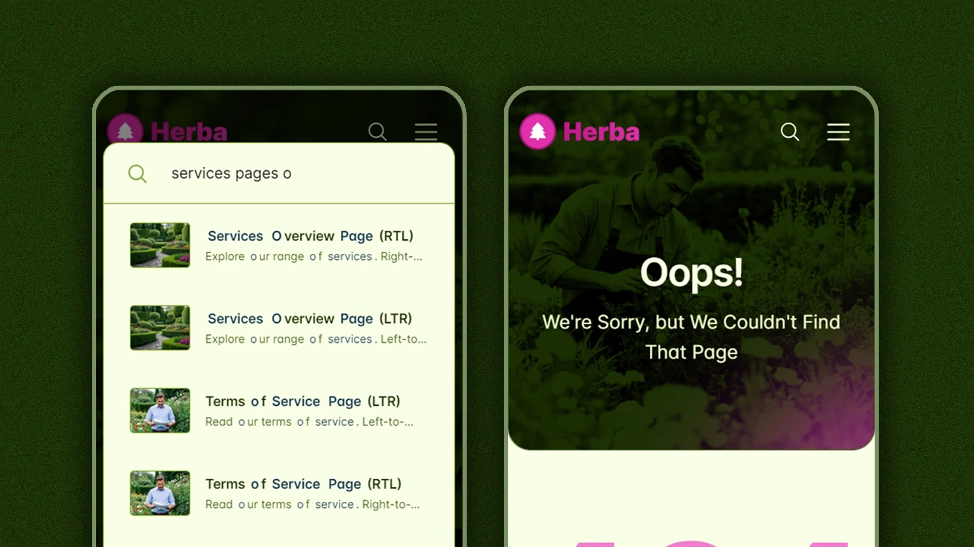 Herba - Innovative Landscaping and Green Spaces HTML Website Template