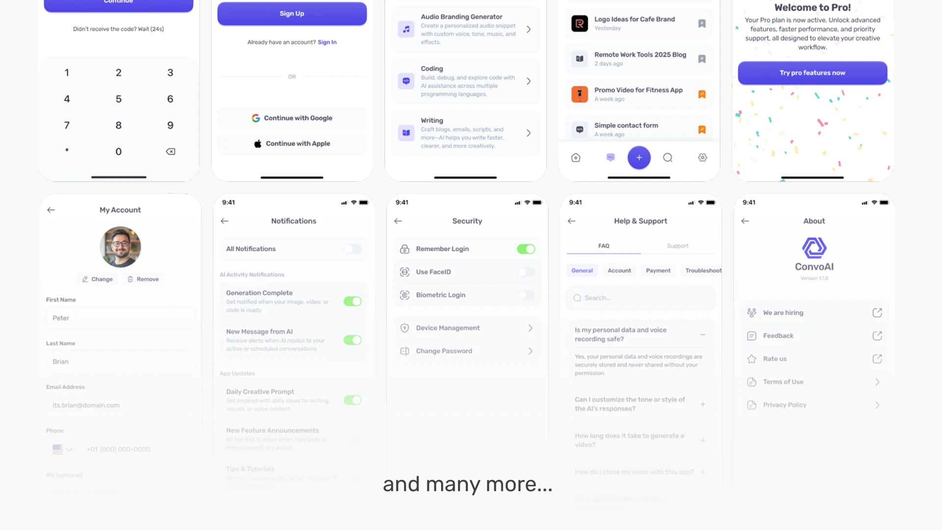 ConvoAI - AI Chatbot Mobile UI Kit