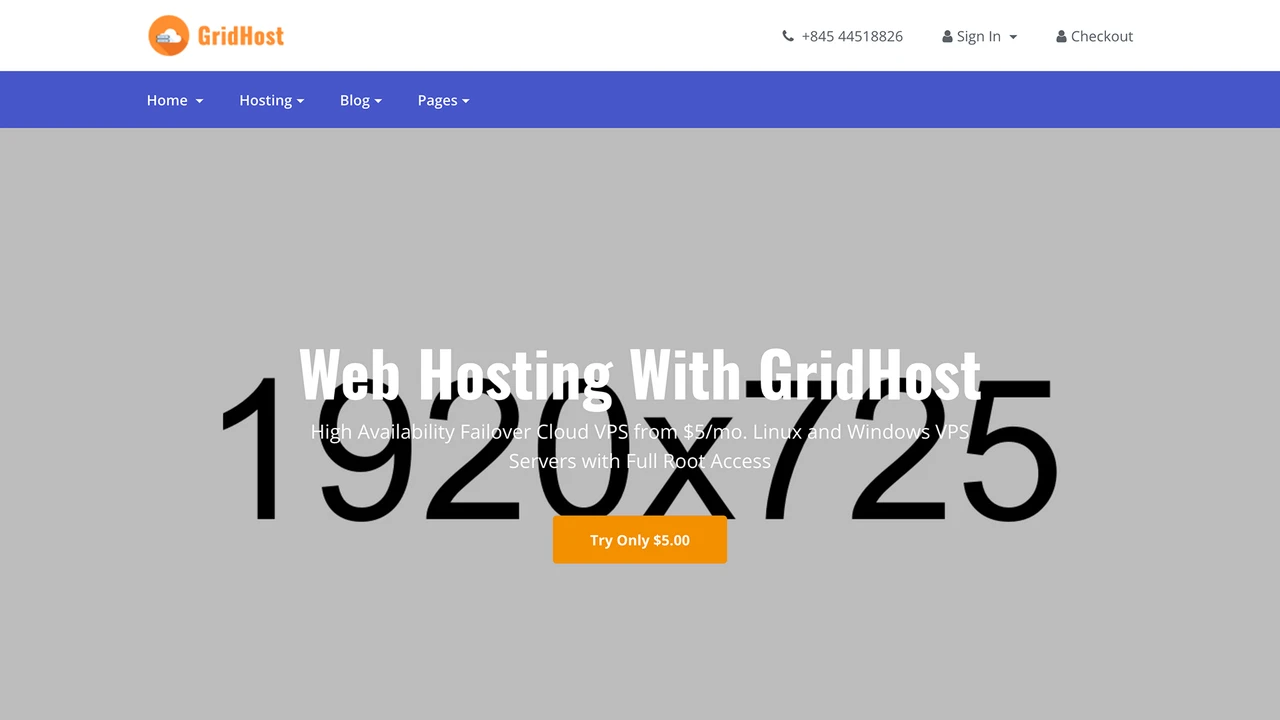 GridHost - Hosting Business Template