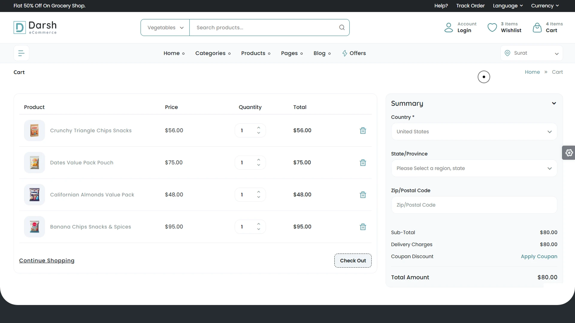 Darsh - Multipurpose eCommerce HTML Bootstrap Template