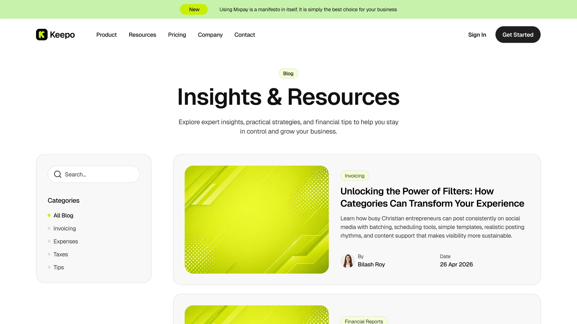 Keepo - Bookkeeping SaaS Framer Template